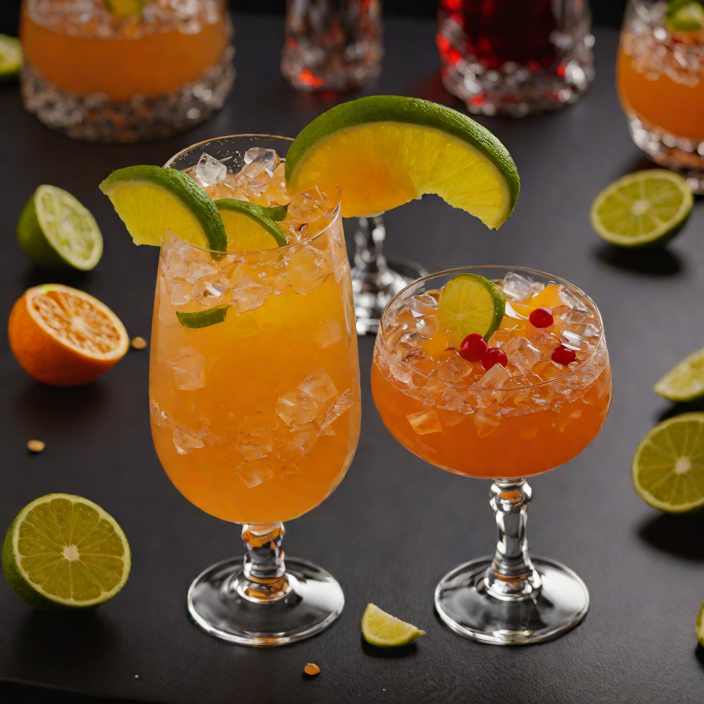 Neon Groove Spiced Rum Punch