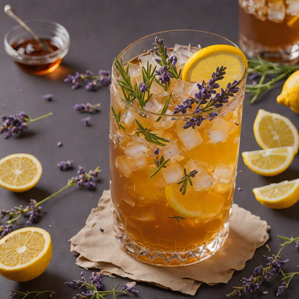 Honey-Lavender Iced Tea with Lemon