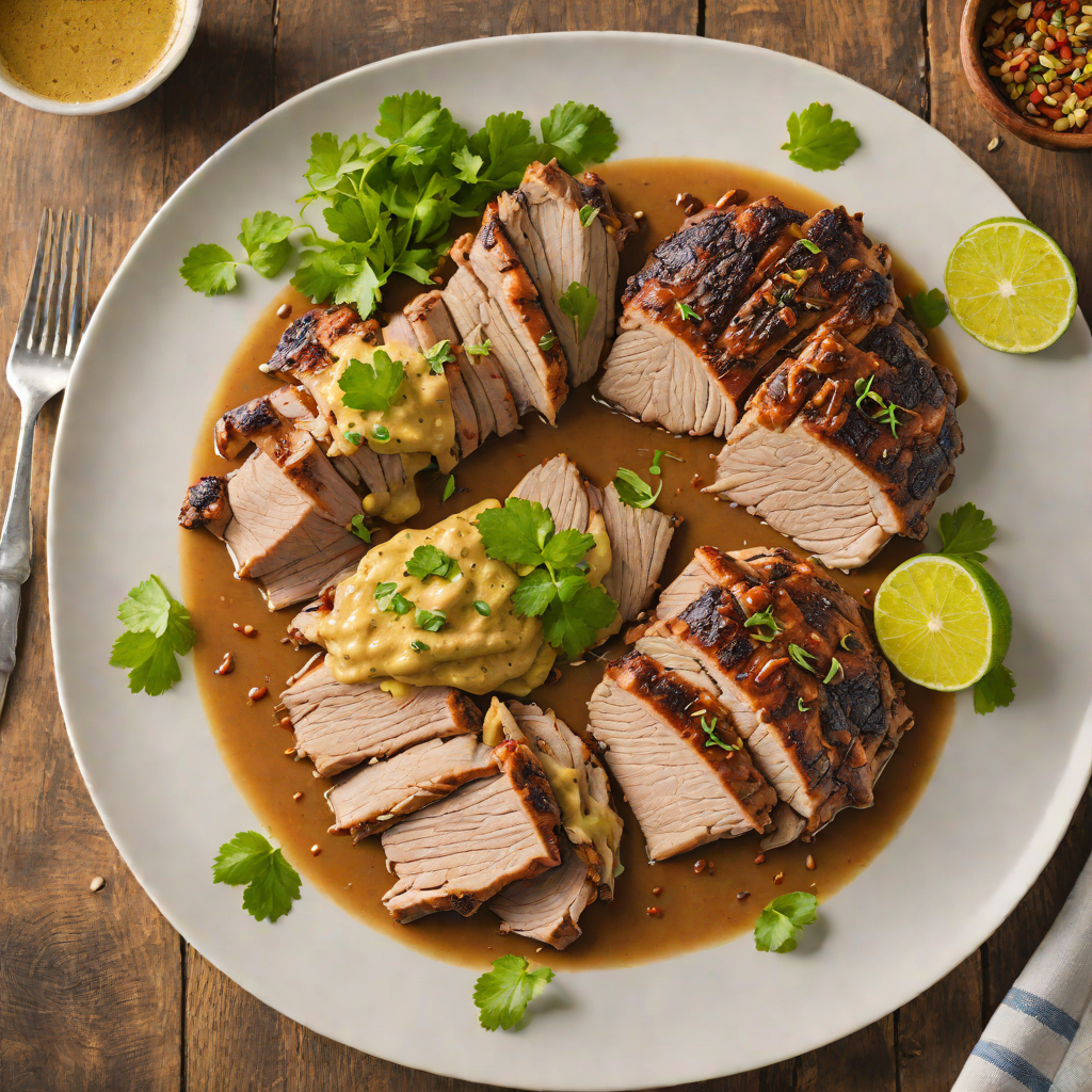 Spiced Cuban-Style Pork Shoulder with Mojo Sauce
