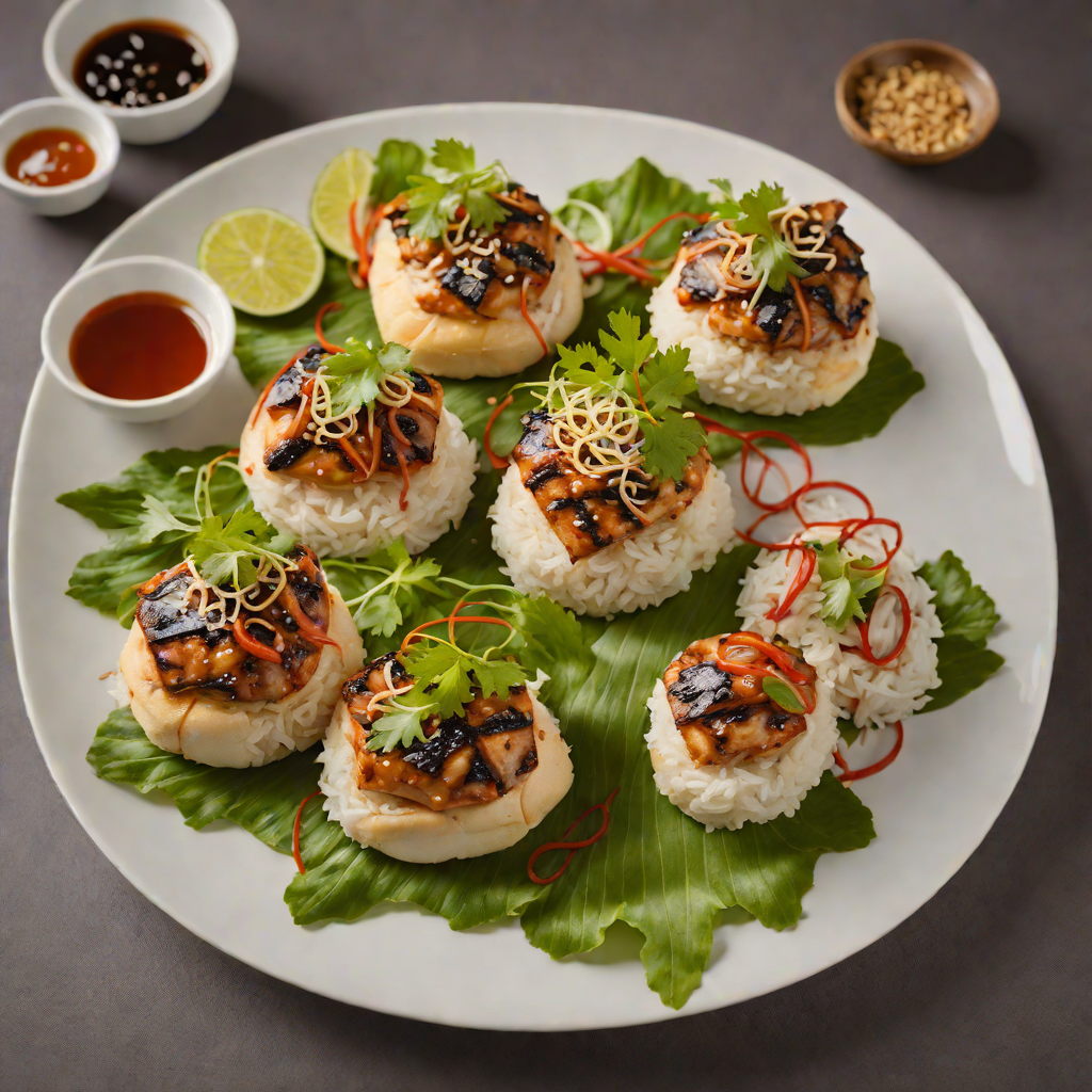 Tofu and Mushroom Bun Cha Hanoi with Grilled Pork