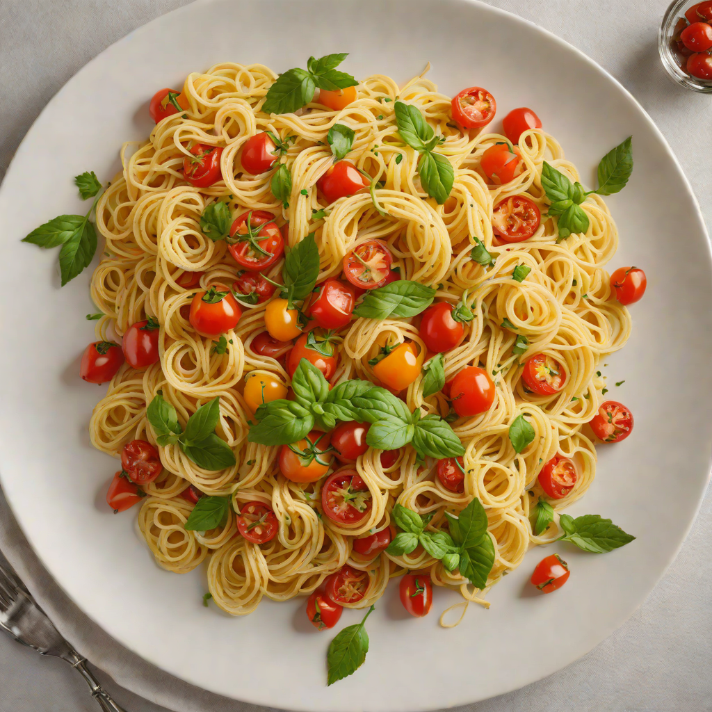 Vodka-Infused Lemon Garlic Pasta with Cherry Tomatoes