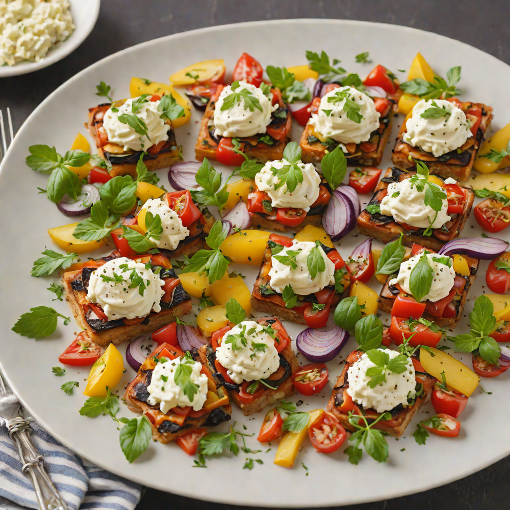 Sheet Pan Summer Ratatouille with Herbed Goat Cheese