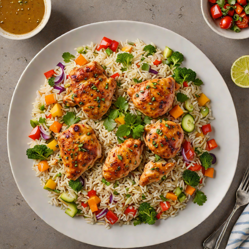 One-Pot Spiced Chicken and Rice with Vegetables