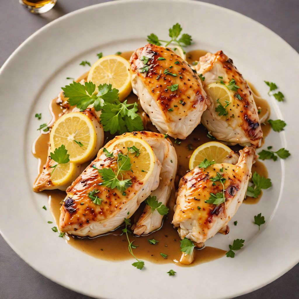 Pan-Seared Chicken with Lemon Vinegar Reduction