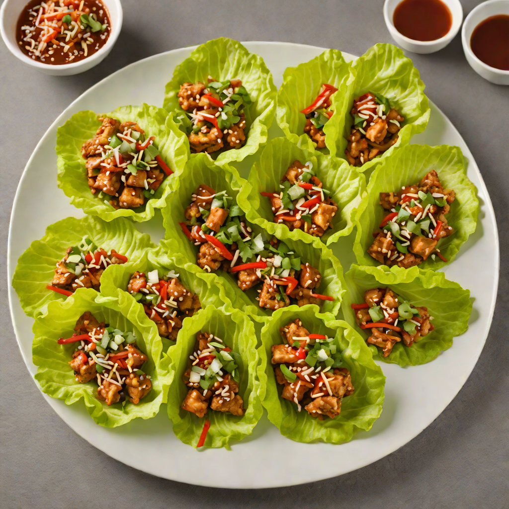 Spicy Korean-Style Chicken Lettuce Wraps