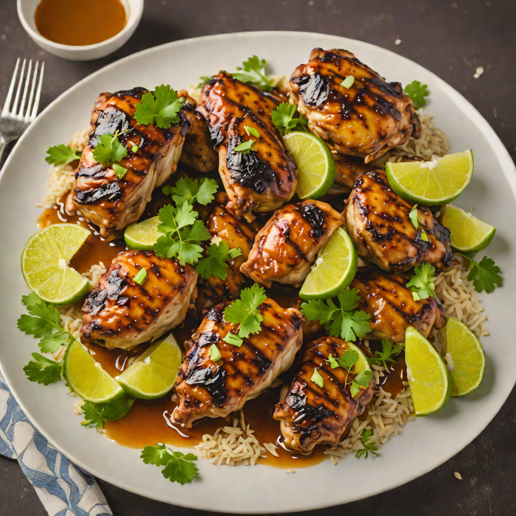 Honey-Lime Caribbean Jerk Chicken Thighs