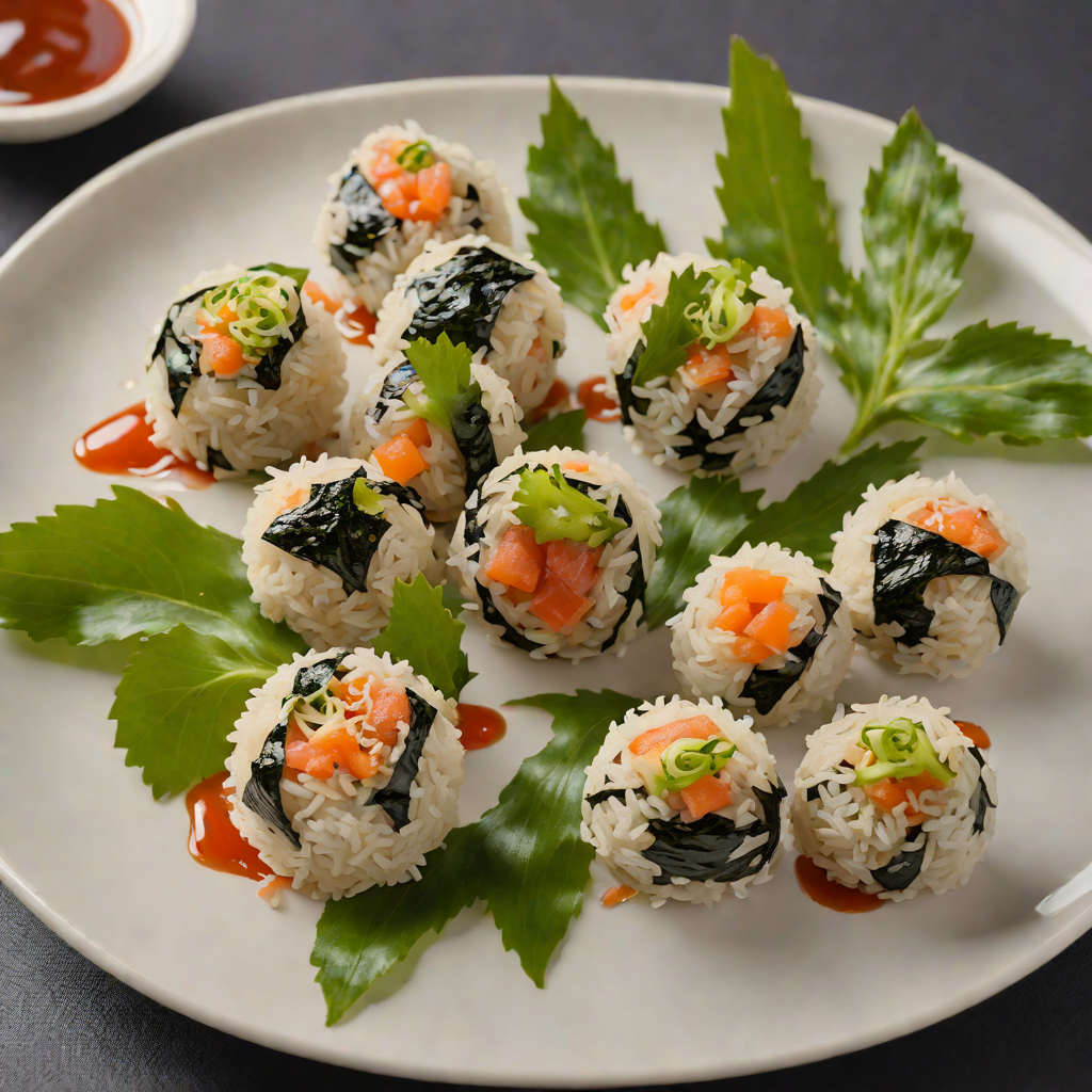 Seaweed-Wrapped Rice Balls with Spicy Tuna Filling