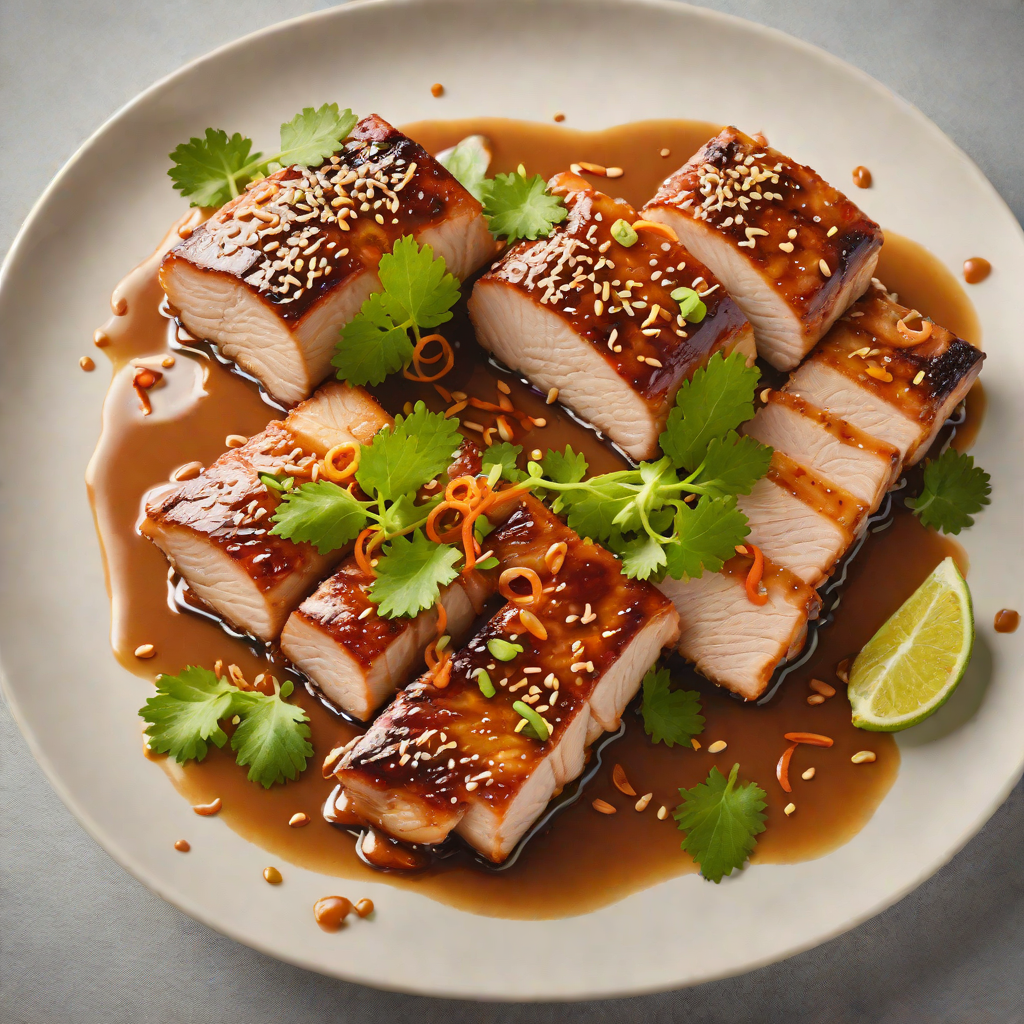 Pan-Seared Tonkotsu-Style Pork Belly with Spicy Miso Glaze