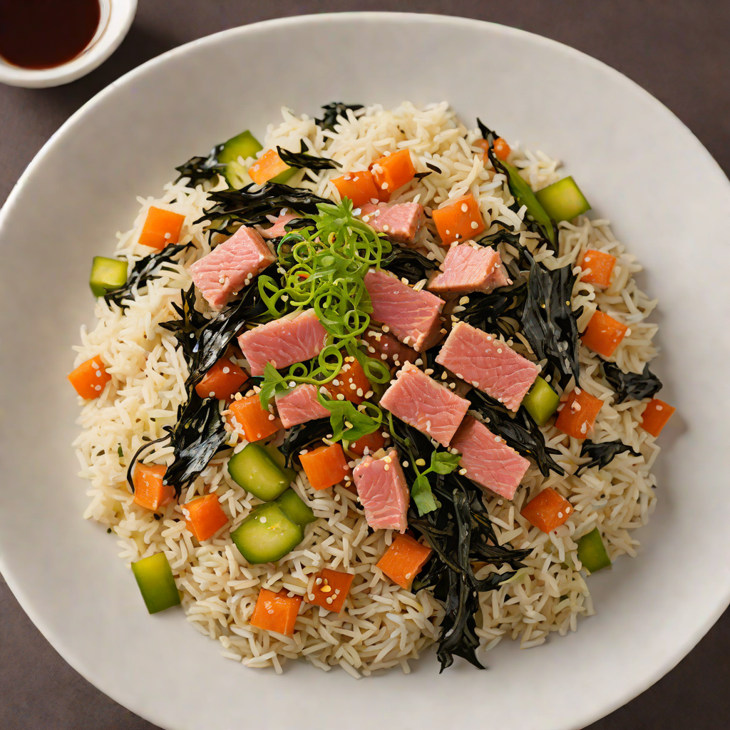 Spiced Seaweed and Tuna Rice Bowl