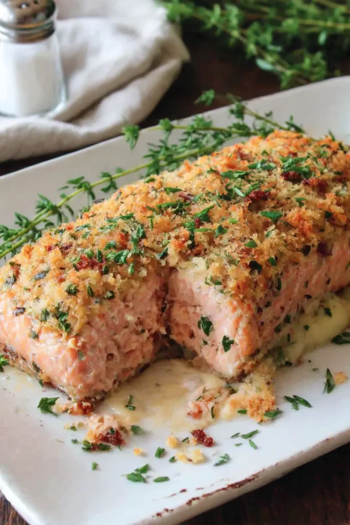 Herb-Crusted Salmon with Berry Compote