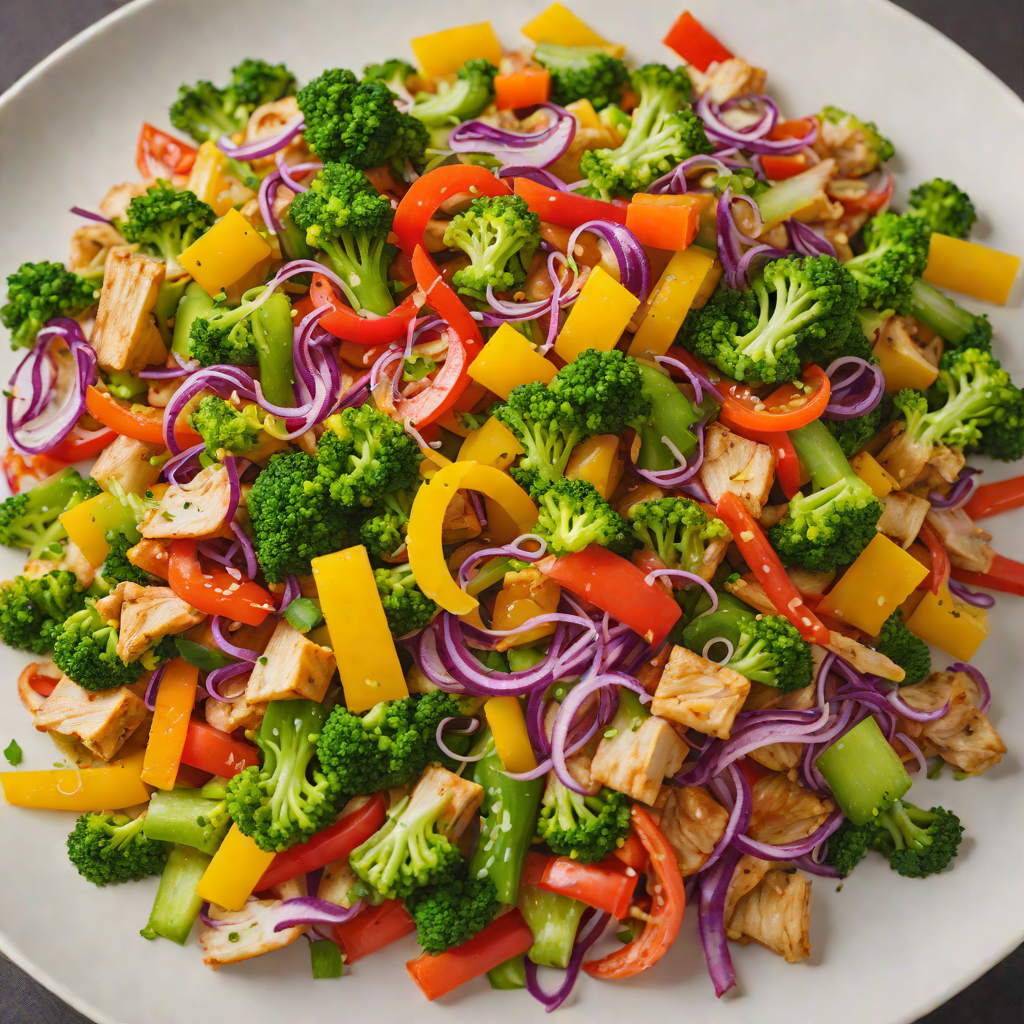 Map-Inspired Rainbow Vegetable Stir Fry