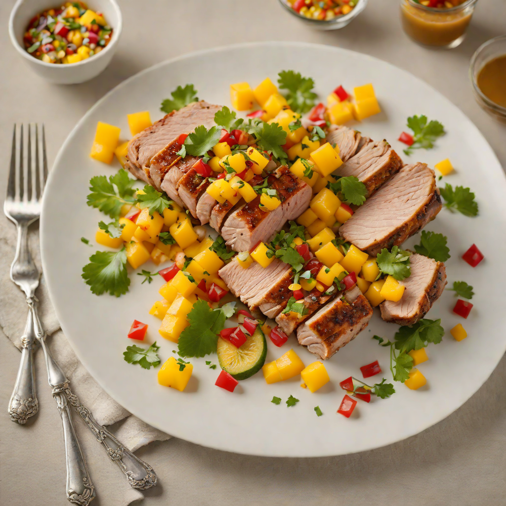 Oven-Roasted Pork Tenderloin with Spiced Mango Salsa