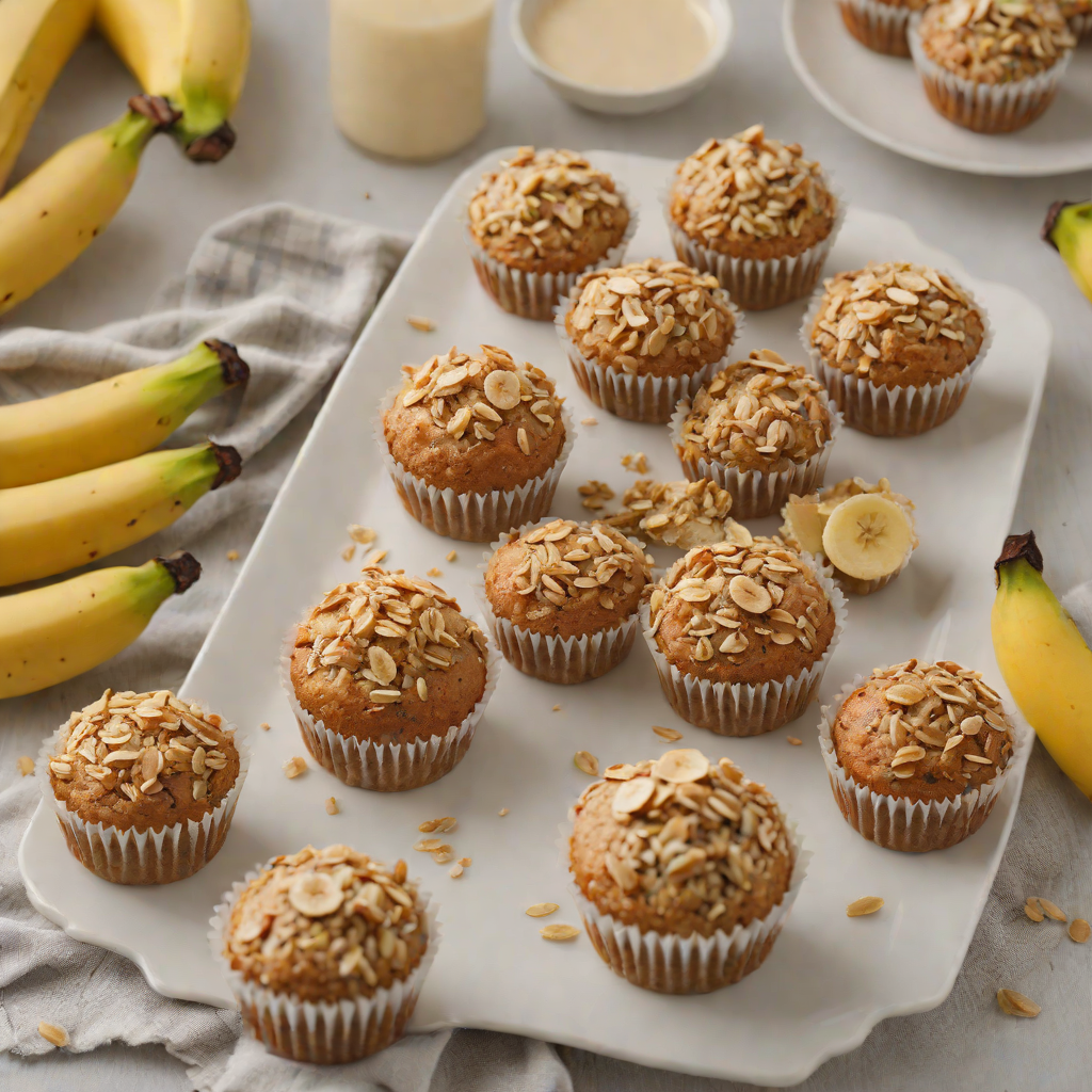 Make-Ahead Banana Oatmeal Muffins