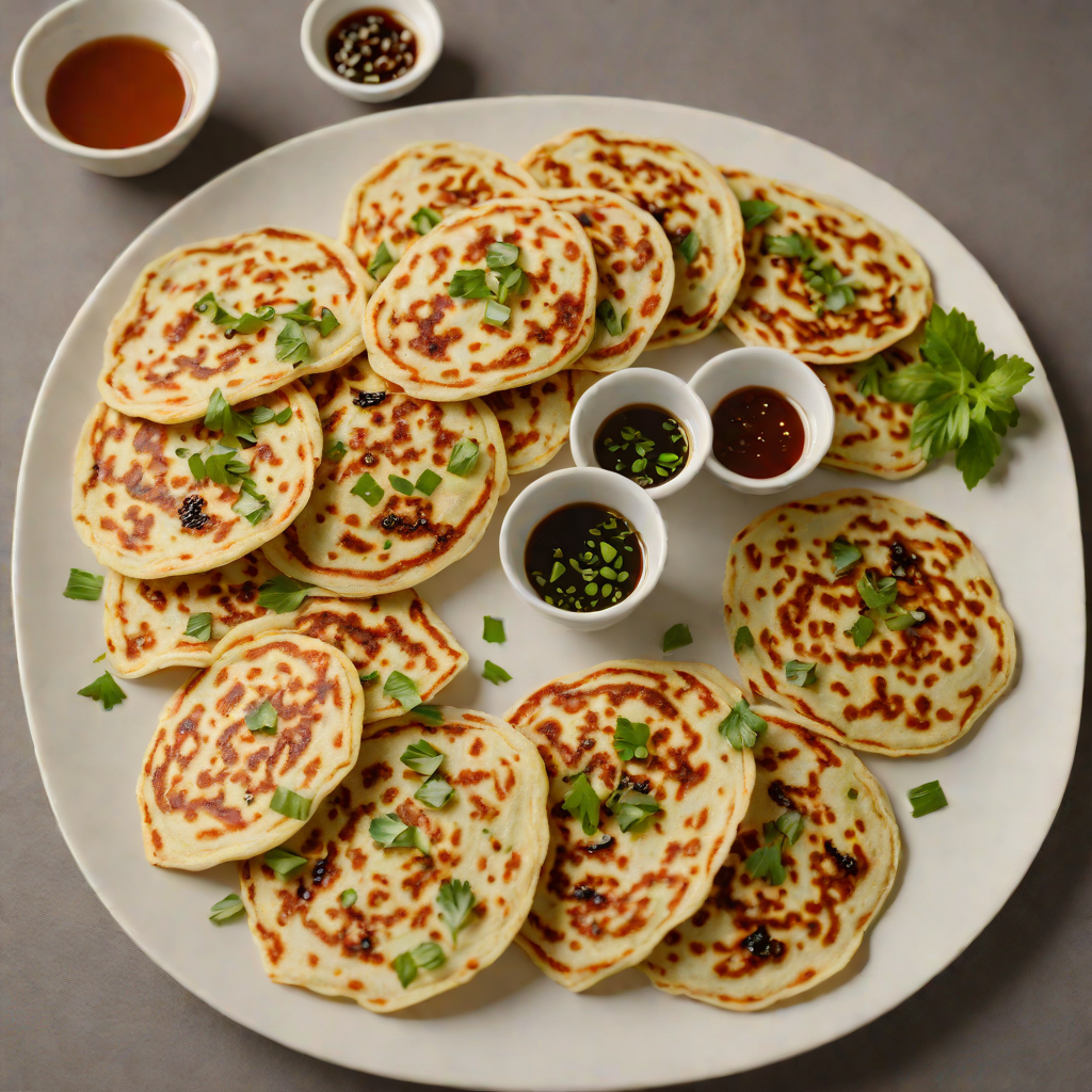 Pan-fried Shanghainese Scallion Pancakes with Five-Spice