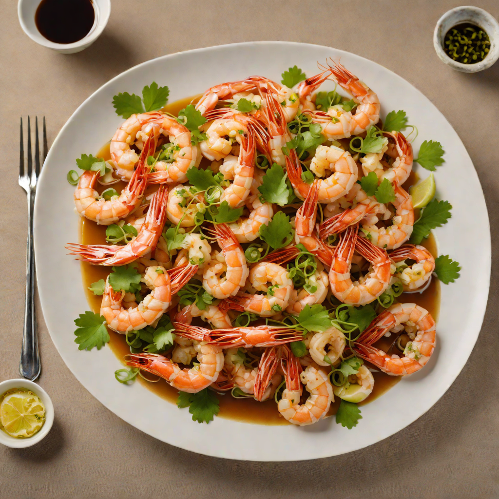 Stir-fried River Shrimp with Shaoxing Wine and Garlic