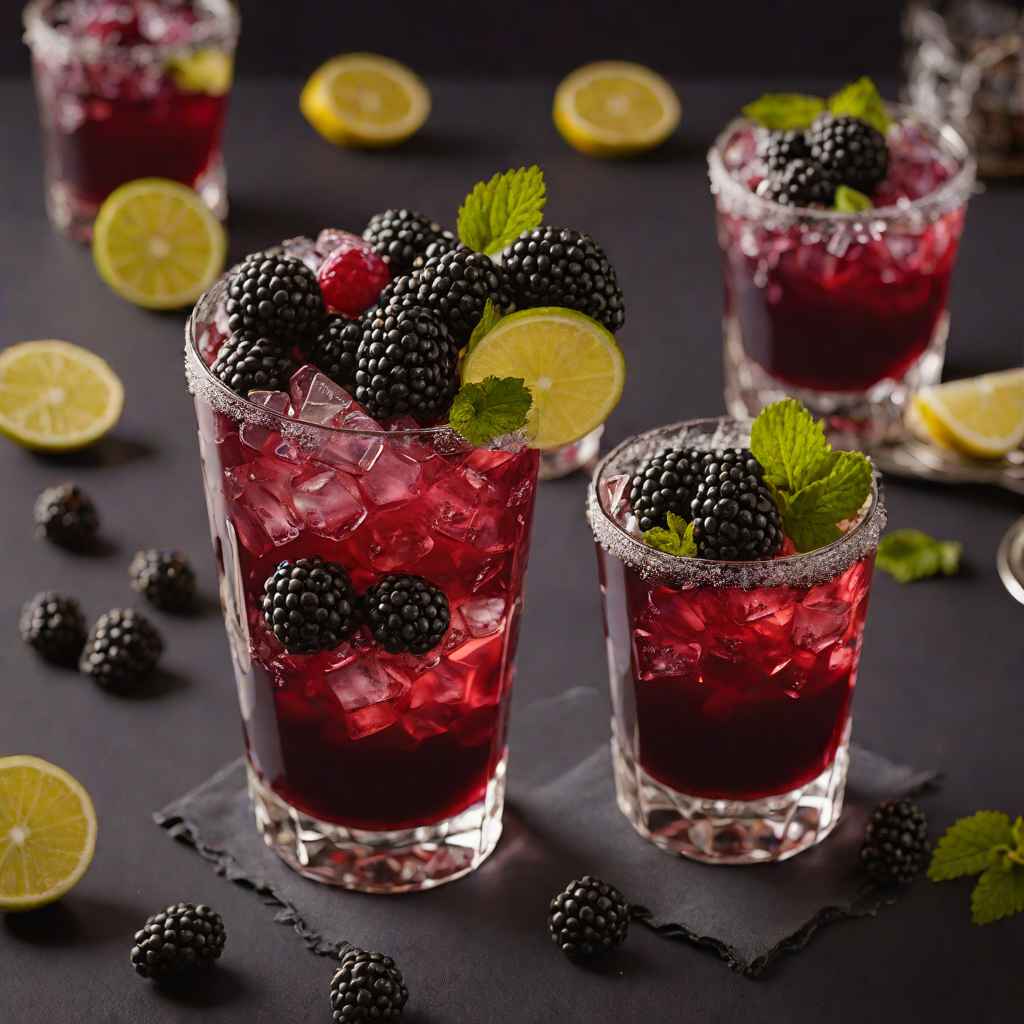 Midnight Velvet Blackberry Mule