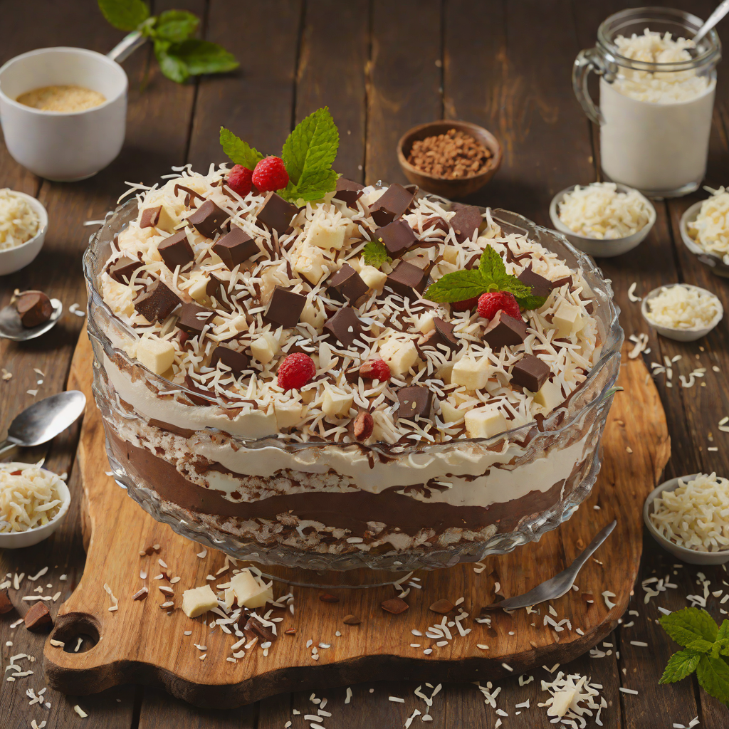 Lamington-Inspired Coconut and Chocolate Trifle