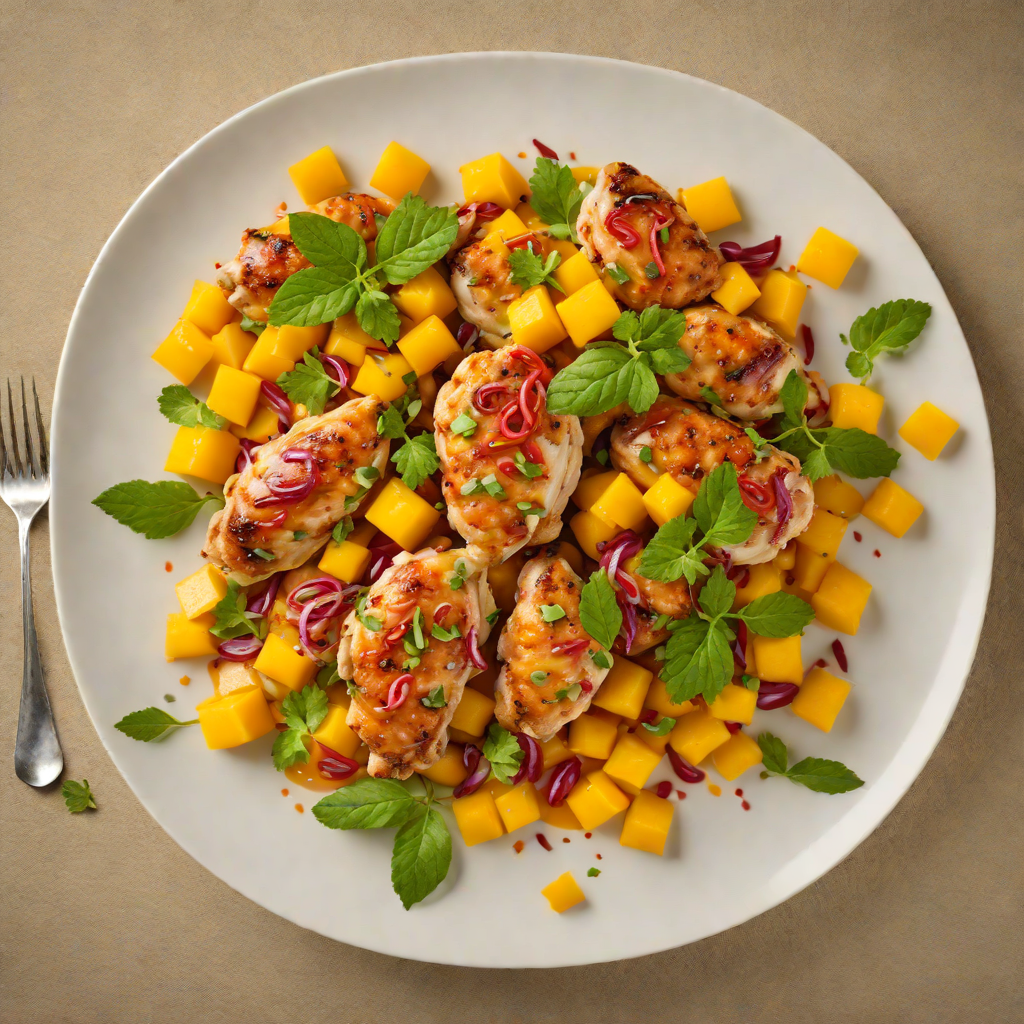 Sautéed Chicken with Mango and Caribbean Spices