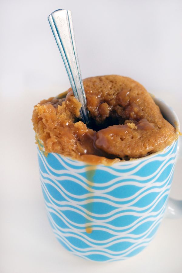 Microwave Mug Caramel Lava Cake