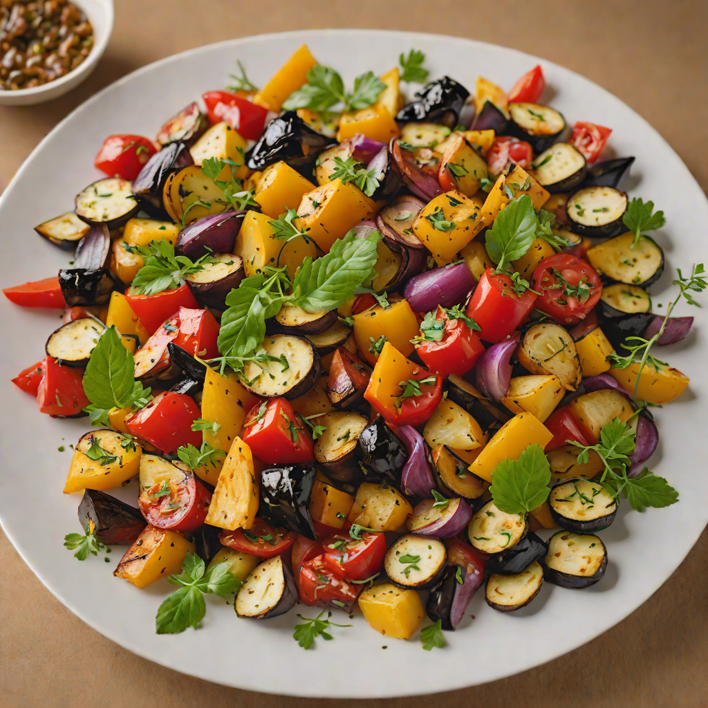 Half-Roasted Mediterranean Vegetable Medley