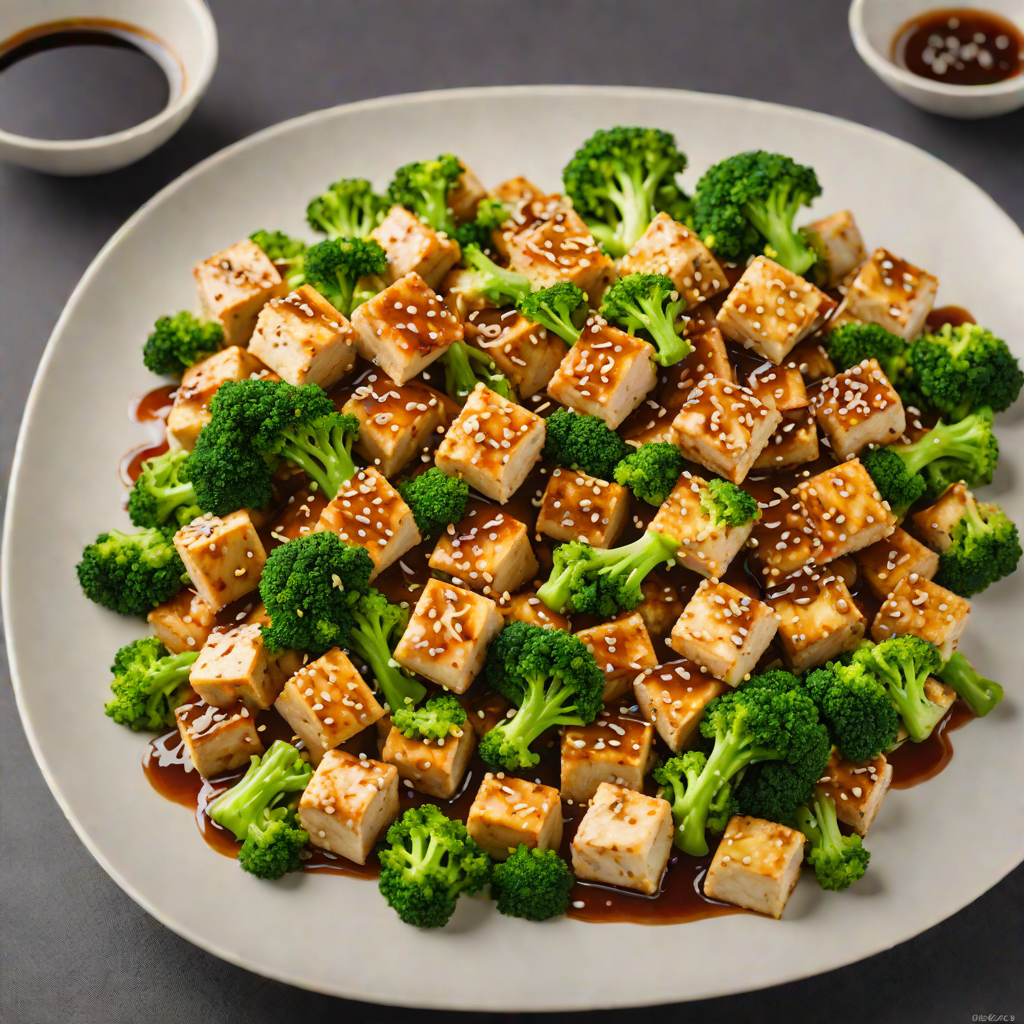 Quick Stir-Fry Tofu with Broccoli and Garlic Soy Sauce