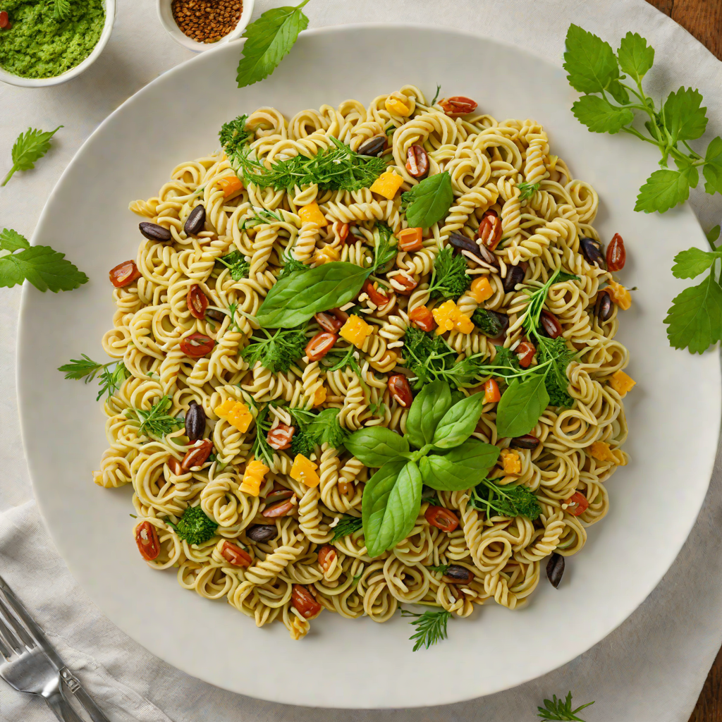 Sunflower Seed and Dill Pesto Pasta