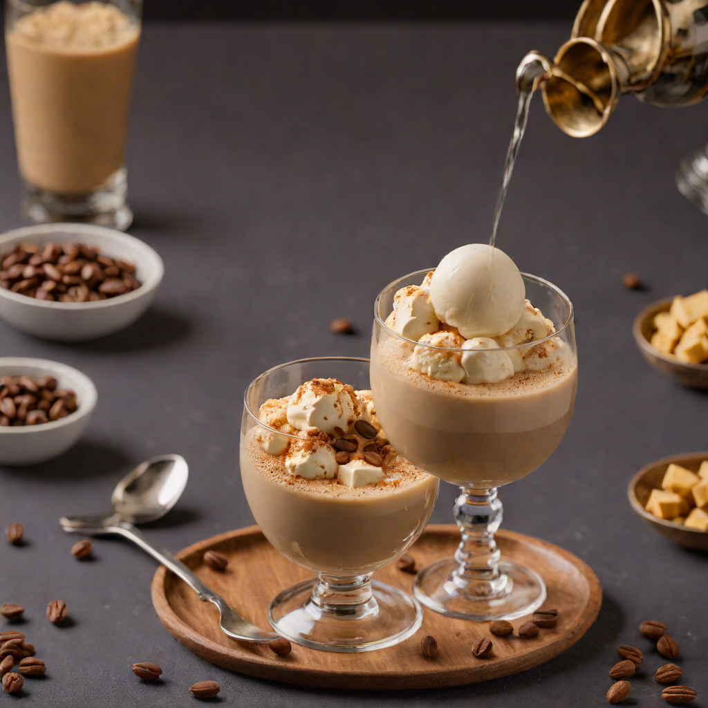 Coffee-Style Affogato with Macadamia Cream