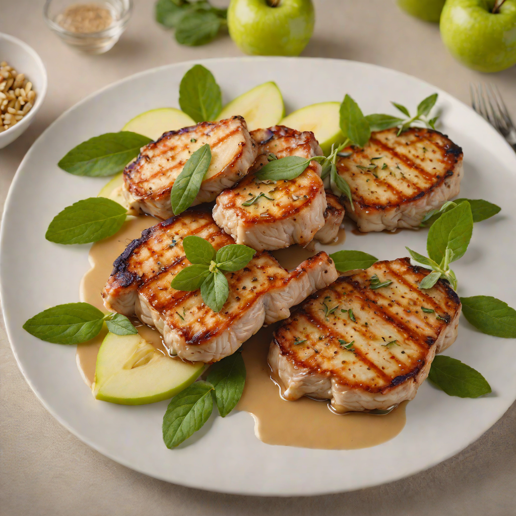 Pan-Fried Pork Chops with Apple and Sage