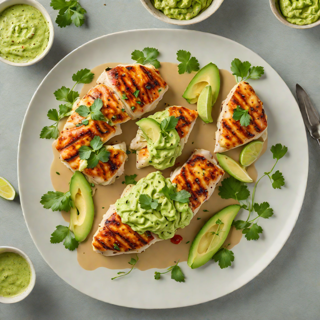 Pan-Seared Chicken with Creamy Avocado Cilantro Sauce