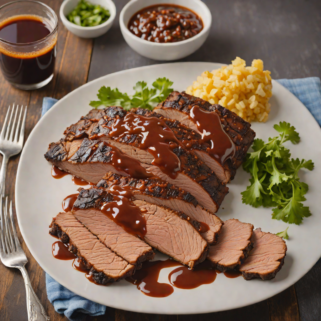 Father’s Day Smoked Brisket with Rockin’ K Barbecue Sauce