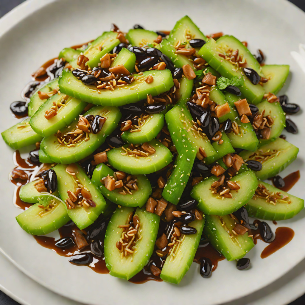 Sautéed Bitter Melon with Garlic and Black Bean Sauce