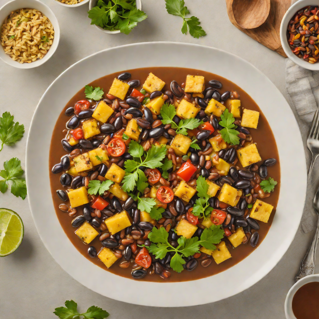 Panamanian-Style Black Bean and Plantain Stew