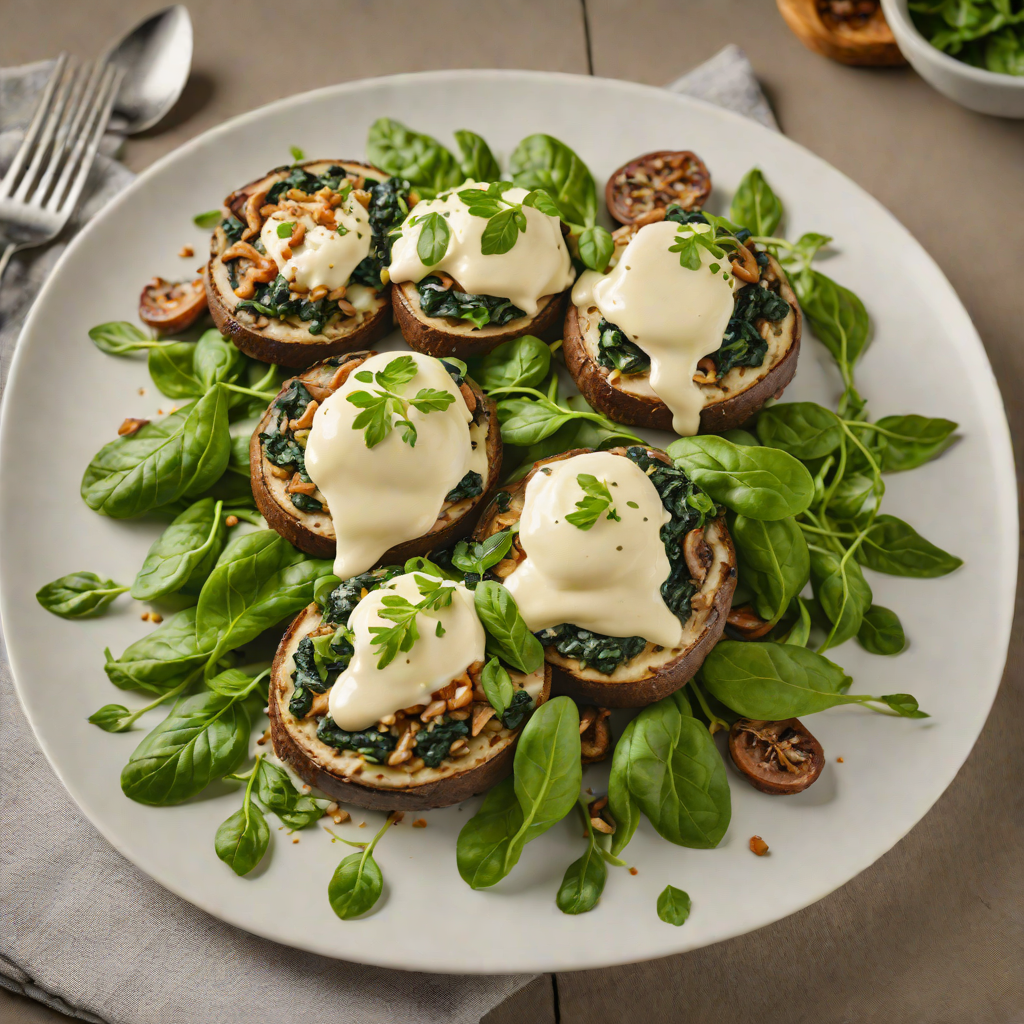 Cheese-Stuffed Portobello Mushrooms with Spinach and Cream Cheese