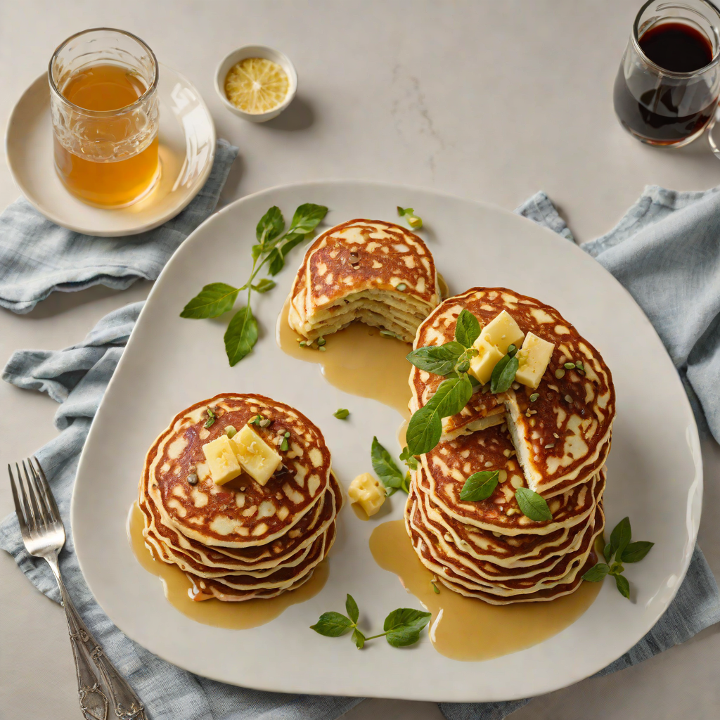Ricotta and Lemon Myrtle Pancakes with Wattleseed Maple Syrup