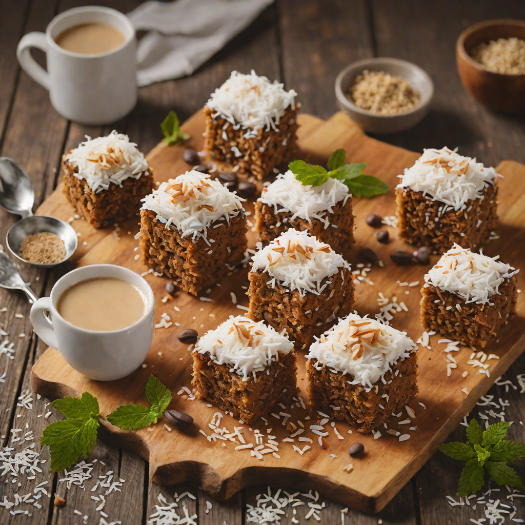 Espresso-Infused Lamingtons with Coconut Cream