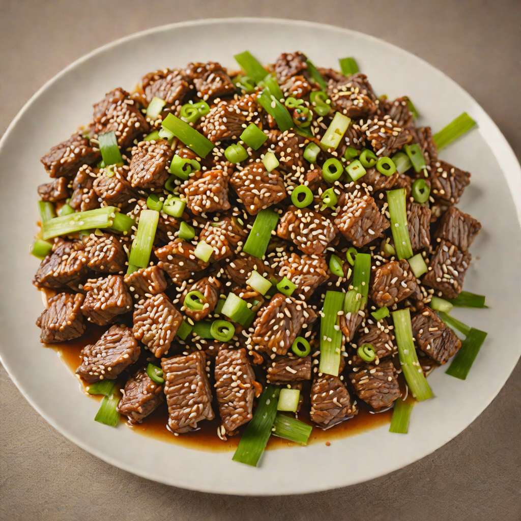 Korean-Inspired Stir-Fried Beef with Sesame and Scallions