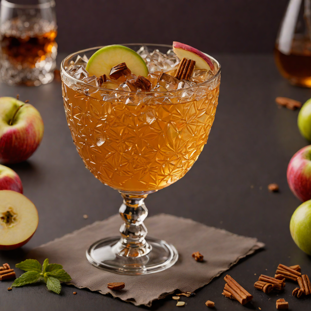 Playoff Punch with Spiced Apple and Bourbon