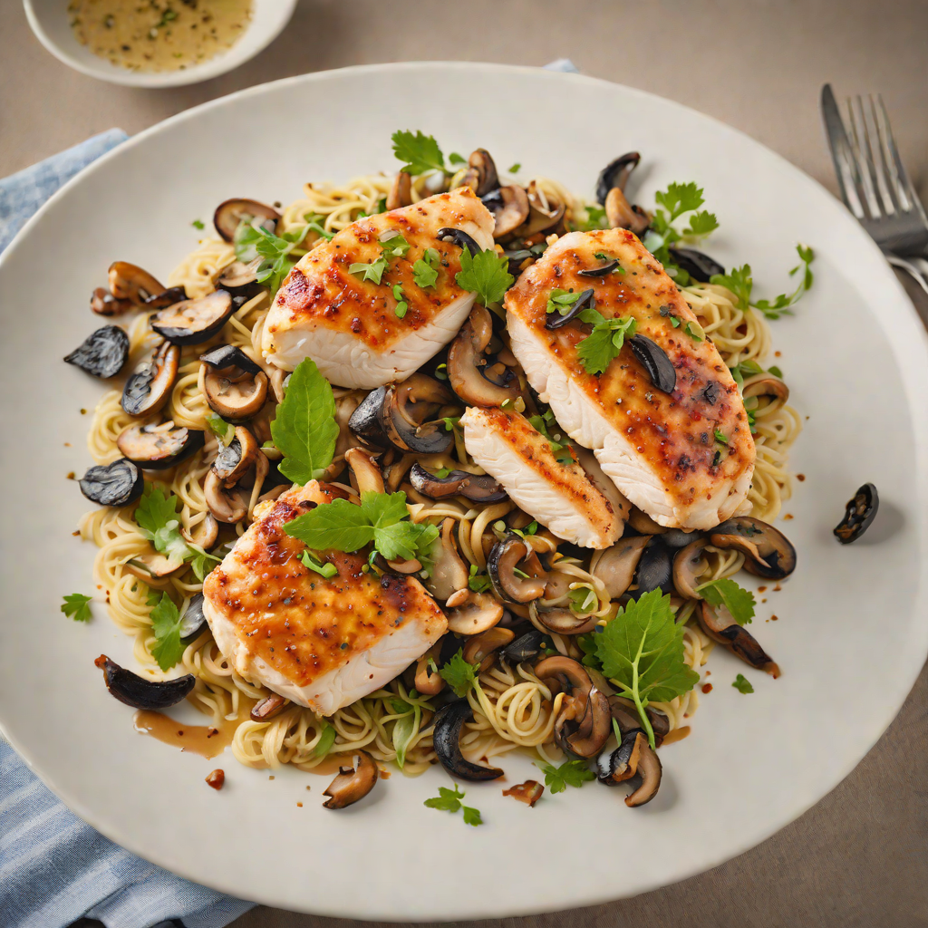 Pan-Seared Chicken with Indiana Wild Mushroom Ragout