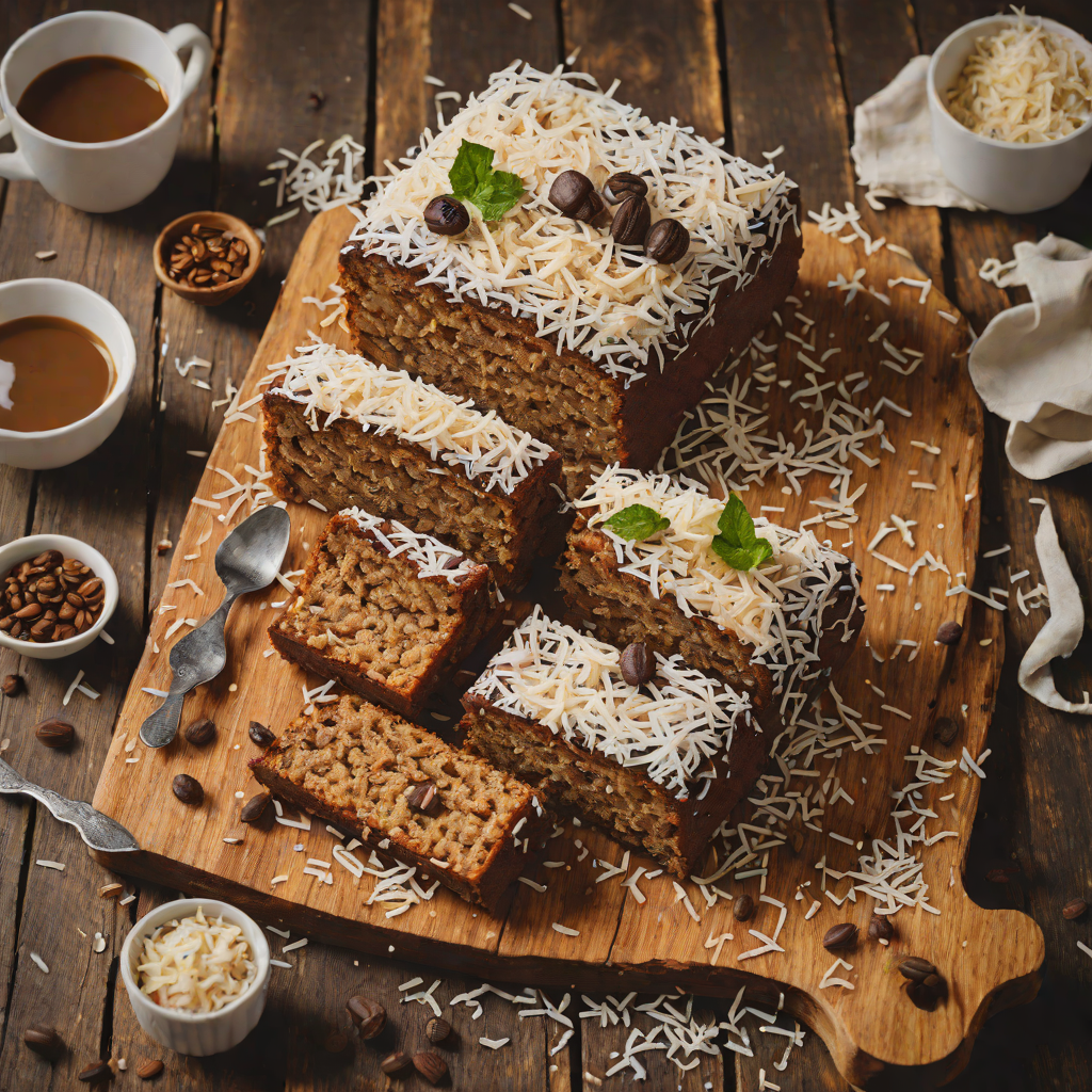 Espresso-Infused Lamington Cake with Coconut Dusting
