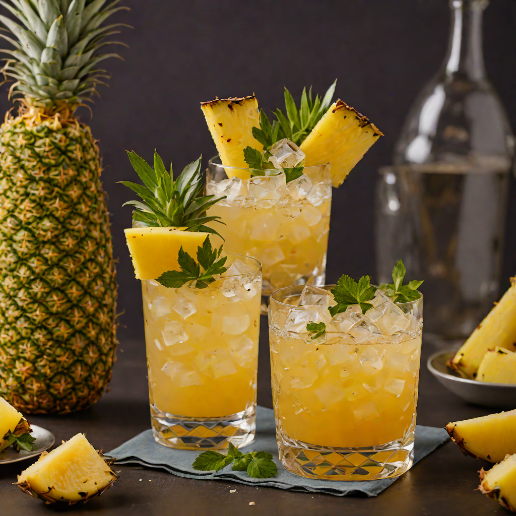 Tropical Pineapple Whiskey Smash