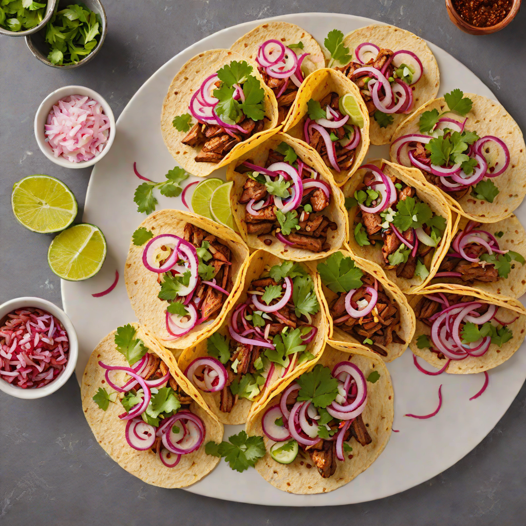 Grilled Ancho-Spiced Pork Tacos with Pickled Red Onion
