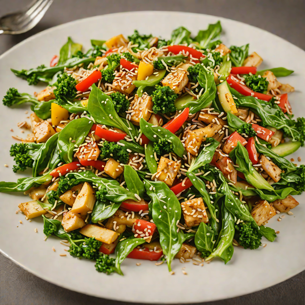 Vegetarian Stir-Fry with Seasonal Greens and Toasted Sesame