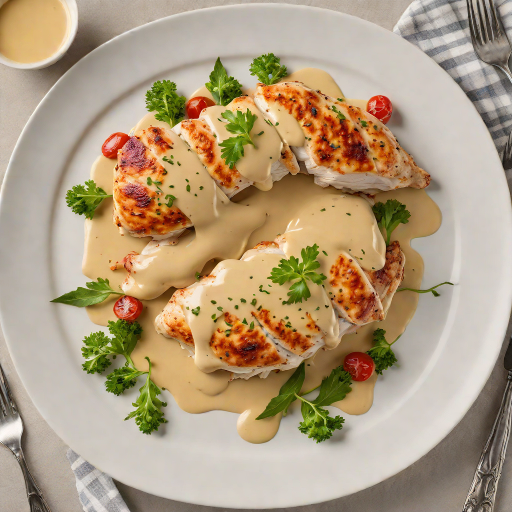 Pan-Seared Chicken with Classic Dijon Mustard Cream Sauce