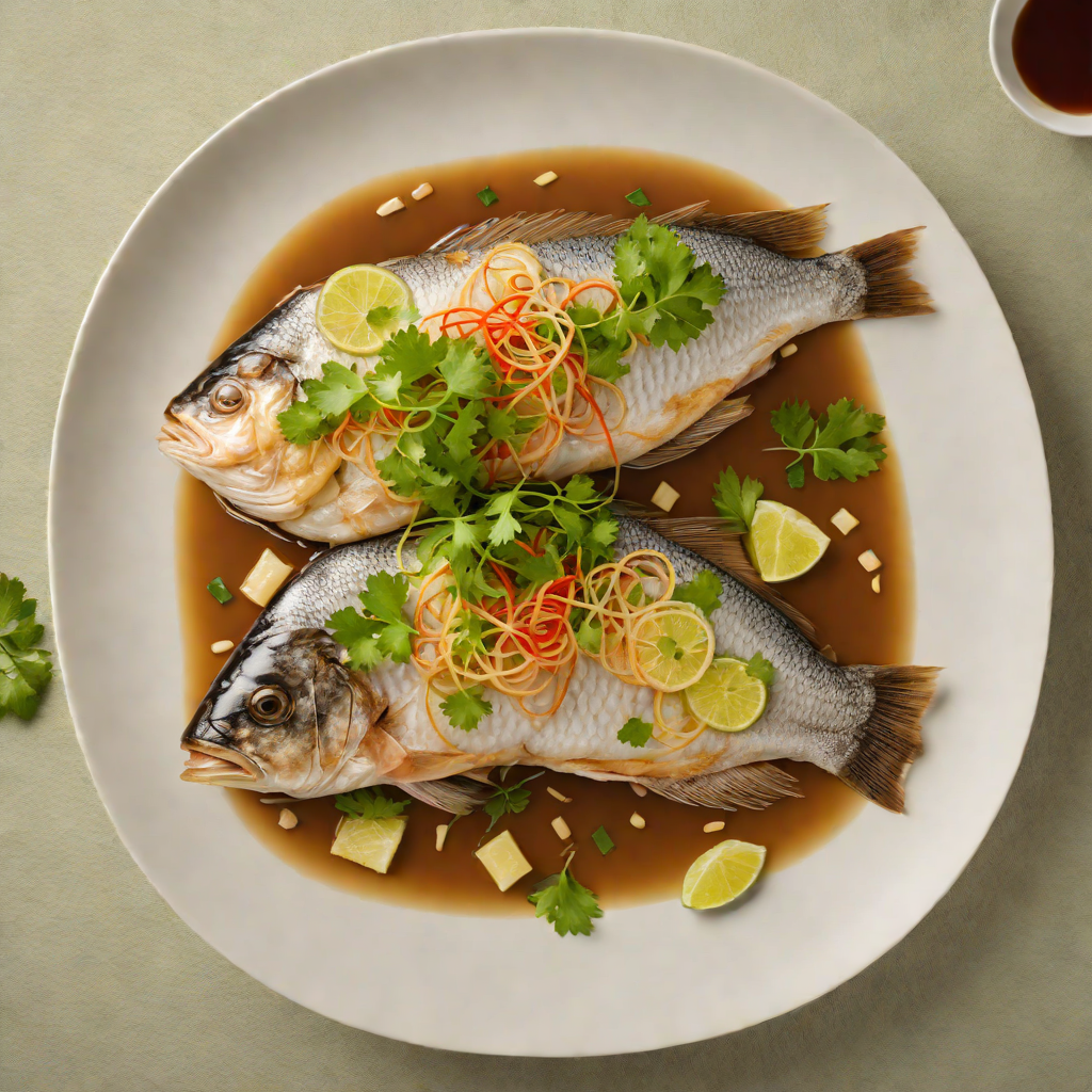 Steamed Taiwanese Fish with Ginger and Soy