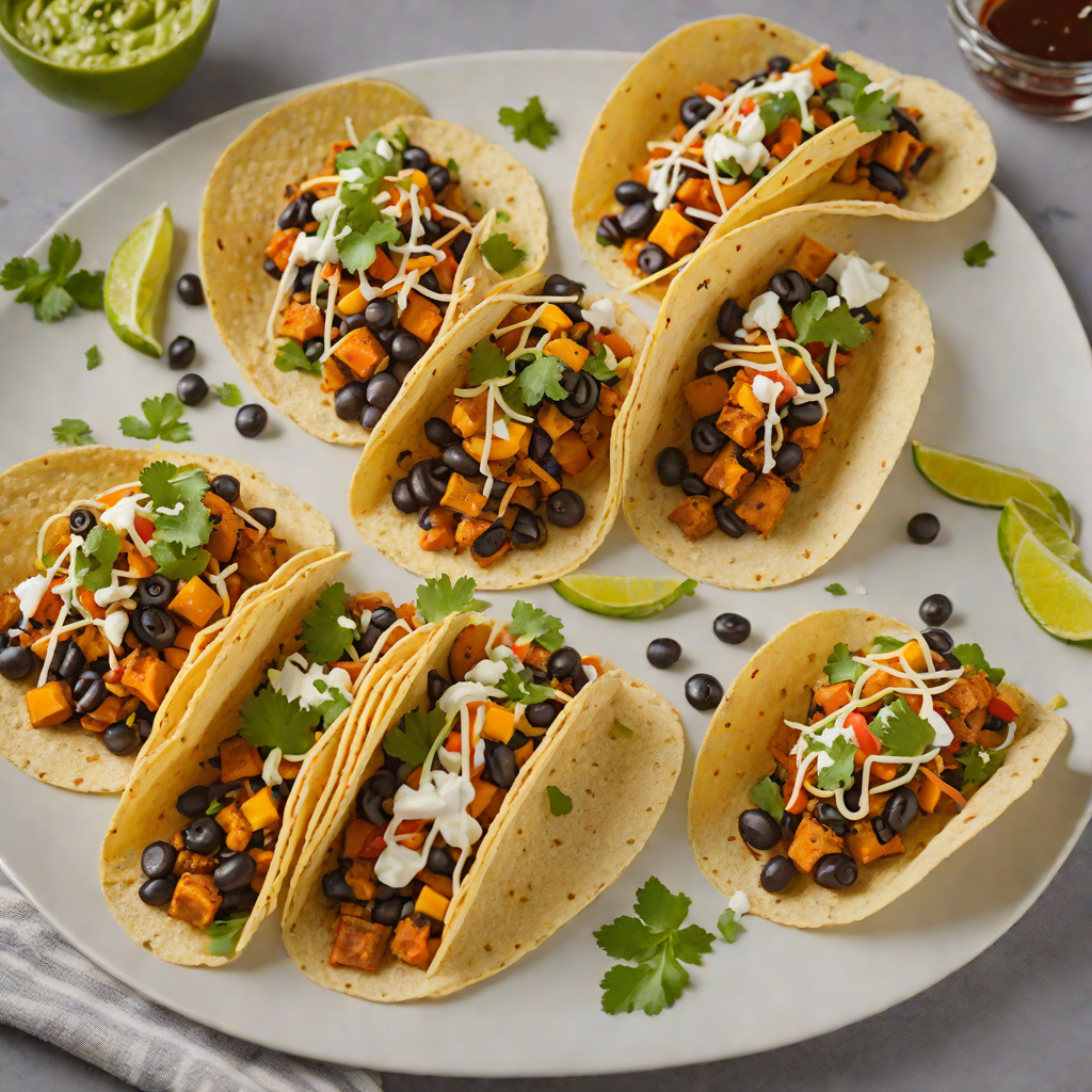 Jazz-Infused Sweet Potato and Black Bean Tacos