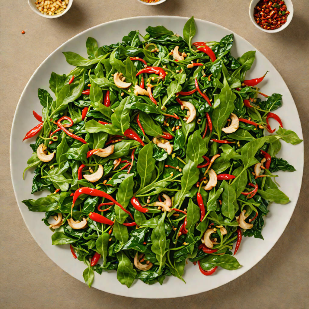 Stir-Fried Greens with Garlic and Chili