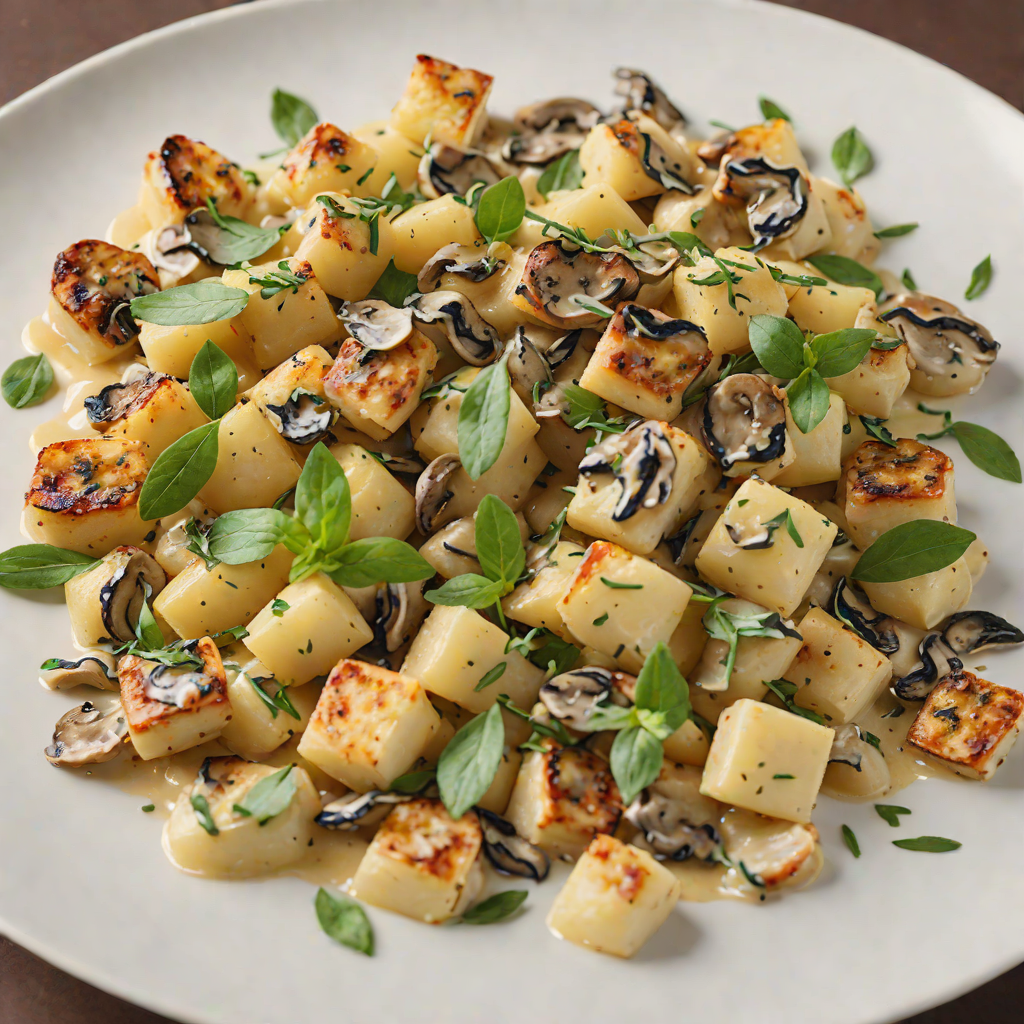 Pan-Fried Gnocchi with Mushroom and Sage Cream Sauce