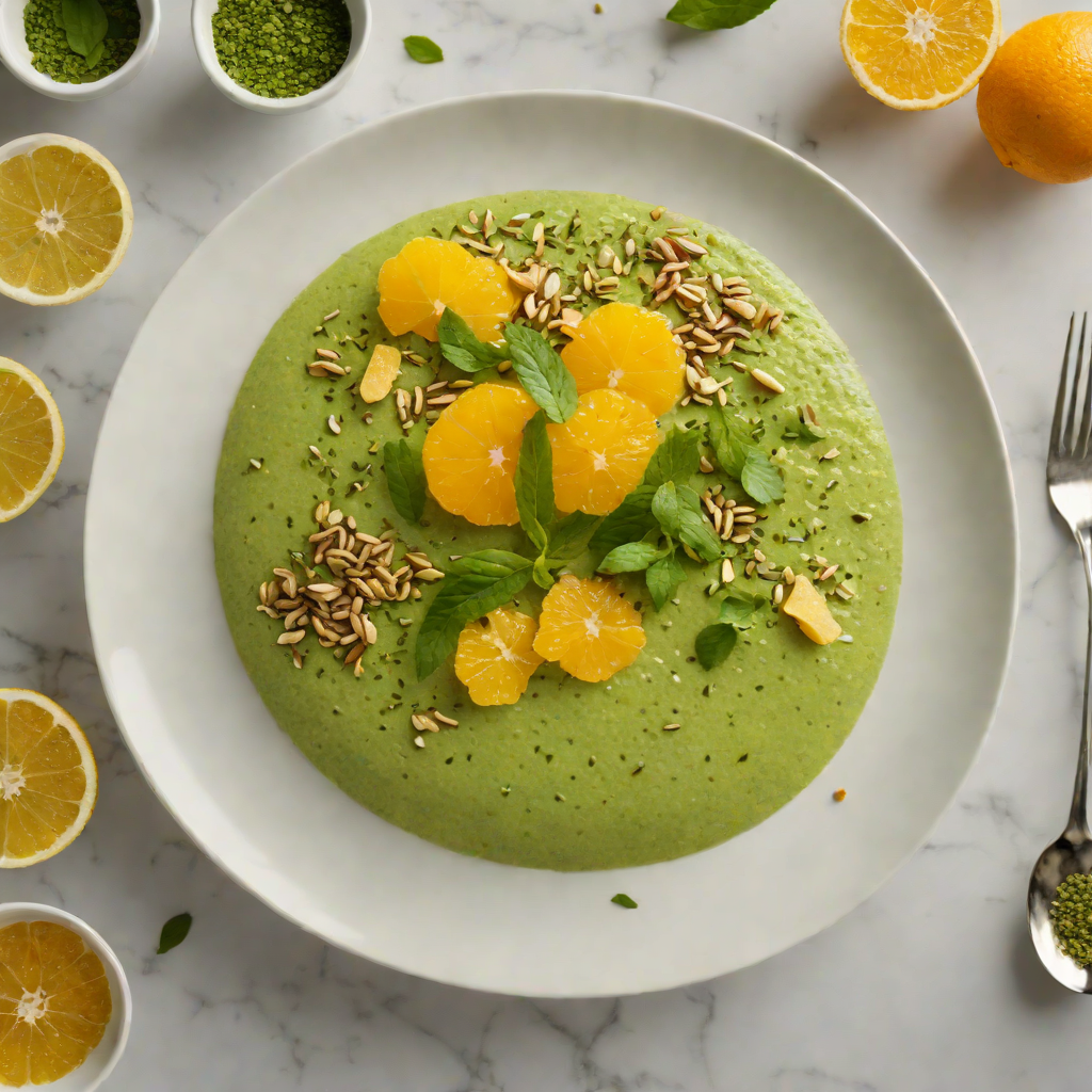 Green Tea and Ginger Chia Pudding with Citrus Zest
