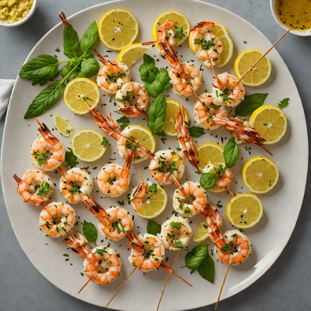 Grilled Citrus-Herb Shrimp Skewers with Garlic Butter