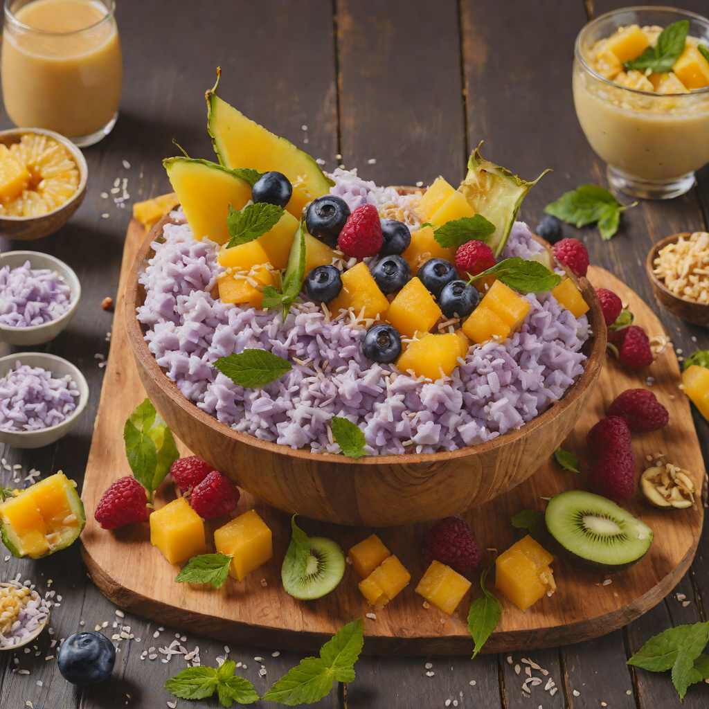 Halo-Halo with Ube Halaya and Mixed Tropical Fruits